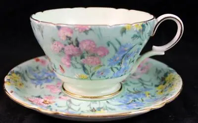 £87.31 • Buy Shelley MELODY (HENLEY SHAPE) Footed Cup & Saucer Z12974 GREAT CONDITION