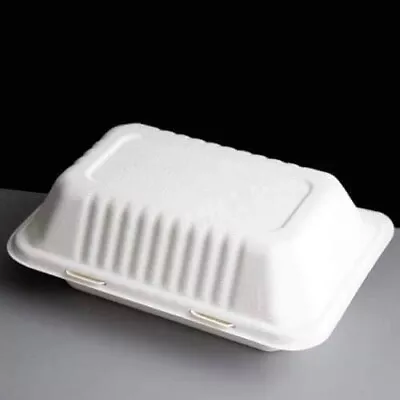 White 10pcs Large Insulated Clamshell Takeaway Food Box Burger Chips Box Tray • £6.99