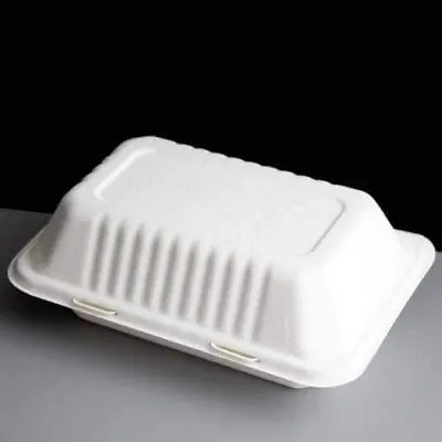 White 200 Pcs Large Insulated Clamshell Takeaway Food Box Burger Chips Box Tray • £37.99