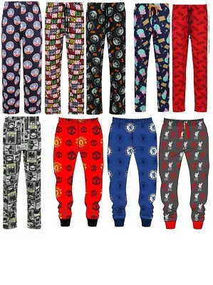 Mens Character Pyjama Bottoms Cotton Sleep Lounge Pants Mixed Designs S - 3XL • £5.99