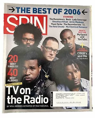 SPIN Magazine January 2007 TV On The Radio Best Of 2006 • $9.99