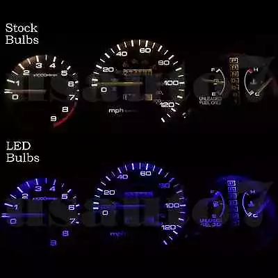 Dash Instrument Cluster Gauge PURPLE SMD LED LIGHT KIT Fits 92-95 Honda Civic EG • $12.99