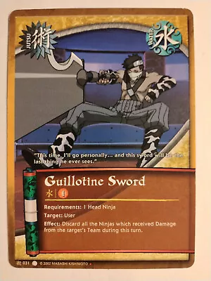 Naruto CCG Guillotine Sword 031 Starter Deck The Path Hokage Fixed LP English • $3