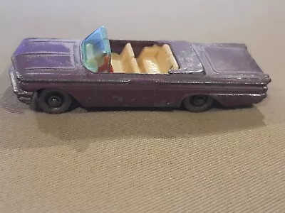 MATCHBOX BY LESNEY No 39 PONTIAC CONVERTIBLE METALLIC PURPLE Made In England  • $75