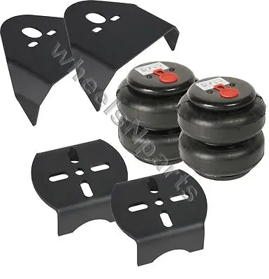 $165.29 • Buy Rear Weld On Air Ride Mounting Brackets & 2500 Lb Bags Air Suspension Mount Kit