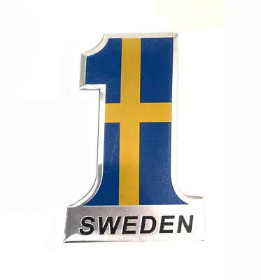 SWEDEN SE Flag Metal Trunk Rear Emblem Badge Sticker Decal For Volvo SAAB  • $7.98