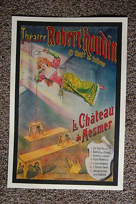 Robert Houdin Magician Poster #5 1894 Le Chateau De Mesmer • $7