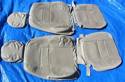 99-00 Volvo S70 XC70 OEM TAN Both Fronts Left & Right Leather Seat Covers 6 Pcs. • $418