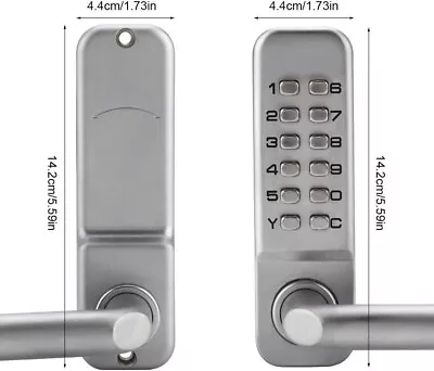 Mechanical Keyless Door Lock Digital Code Keypad Lock 1-11 Digital Door Lock New • $43.97