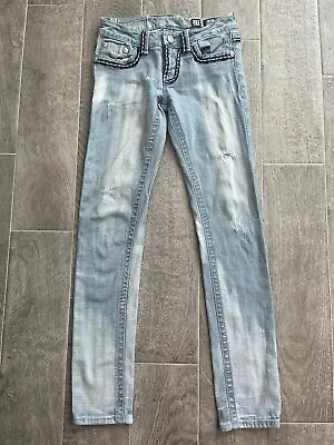 Miss Me Sunny Skinny Denim Brand Blue Jeans Size 27 X 30 • $24.99