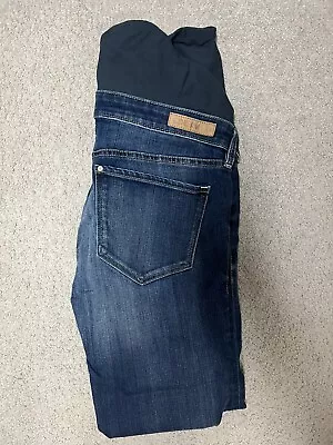 Women’s Size 10 Maternity Dark Blue Denim Jeans H&M • $18