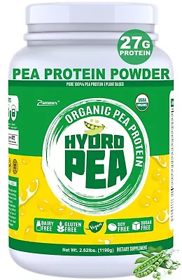 Organic Pea Protein Powder -2.62lb Unflavored Non-GMO Vegan Plant Protein Powder • $29.95