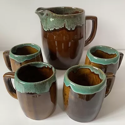 Van Briggle Colorado Springs Signed Art Pottery Glazed Ceramic Pitcher & Mug Set • $174.99