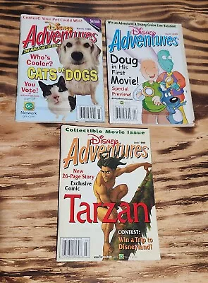 Disney Adventures Magazine Lot Of 3 March 1999 April 1999 July 1999 • $13