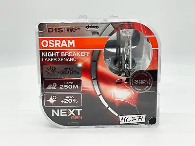 Osram D1S Night Breaker Laser NEXT GEN HID Xenon Bulbs 66140XNN Pack Of 2 MC271 • $124.99