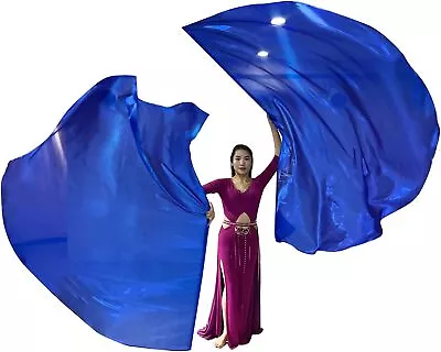 Worship Angel Wing Flags Dance Metallic Semicircle Veil Praise Flag Scalable Rod • $10.64