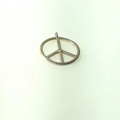 Sterling Silver Thomas Sabo Diamond  Peace Symbol Pendant • $60