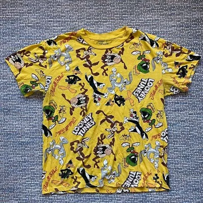 Looney Tunes Mens T Shirt Medium Yellow 433 • £9.99