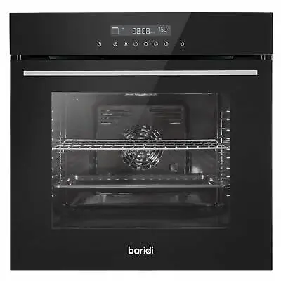 Fan Assisted Oven 60cm Built-In 10 Function 72L Touchscreen - Black • £284.98