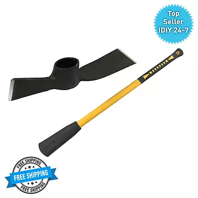 5lb Mattock Head And 900mm Fibreglass Pick Axe Handle For Garden Trench • £22.99