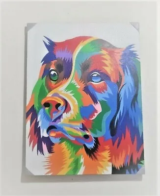 Modern Dot Hand Painted Acrylic Dog Colorful Painting 32 X24  From Ubud Bali • $99