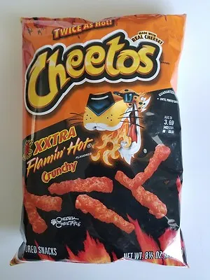 New Frito Lay Cheetos Xxtra Flamin' Hot Crunchy Chips • £8.03