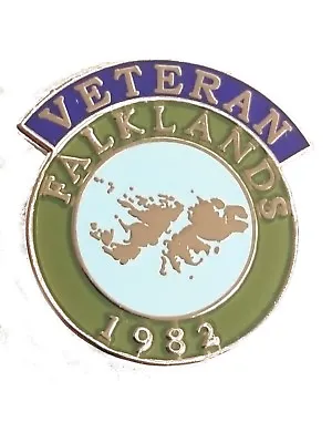 Falkland Islands Veteran Lapel Pin Regimental Military Badge V2 • £3.49