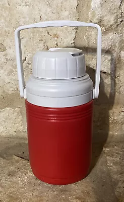 Coleman NEW Ice Water Jug .33 Gallon Red White Handled Sipper Top MADE IN USA • $4.99