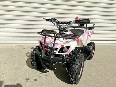 49cc Mini Farm Quad Bike Atv Buggy Kids 4 Wheeler Pocket Pit Dirt Bike Pink • $549