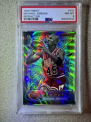 Michael Jordan Card 1994 Finest Refractor #331 PSA 8 • $799