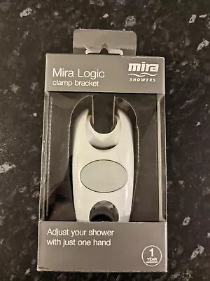 Mira Logic White Shower Slide Rail Clamp Bracket For 22mm Riser Rails 2.1605.127 • £10.95