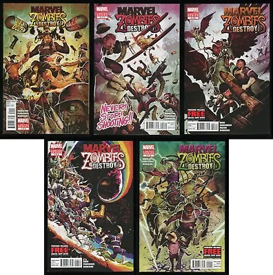 Marvel Zombies Destroy! Comic Set 1-2-3-4-5 Lot Horror Nazi Zombies Walking Dead • $59