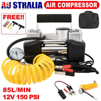 HEAVY DUTY 12V Portable Car Air Compressor Auto Tire Pump Tyre Inflator 150 PSI • $40.95