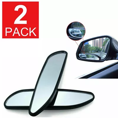 2Pcs Car Blind Spot Mirror 360° Wide Angle Convex Rear Side View Mirror Parts • $9.06