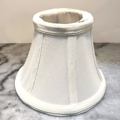 Mini Bell Clip-on Lamp Shade Softback Cream 4.5” X 3 X 5  ~ New • $4.25