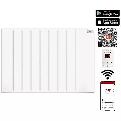 Electric Panel Heater Wifi App Smart Radiator Timer LED Wall Mount Eco IP24 2KW • £159.99