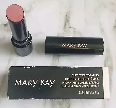 New In Box Mary Kay Supreme Hydrating Lipstick Boho Plum Full Size Fast Ship • $11.91