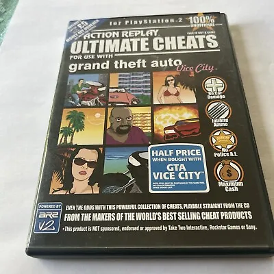 Action Replay Ultimate Cheats For Grand Theft Auto Vice City - Playstation 2 • £4.99