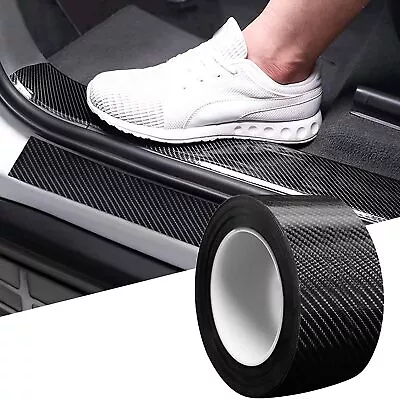 Accessories Carbon Fiber PVC Car Door Sill Scuff Cover Plate Sticker Protector • $7.99