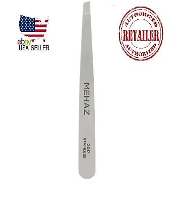 Mehaz Professional Flawless Slant Tweezer |350 Stainless FREE FAST SHIPPING NEW! • $14.95