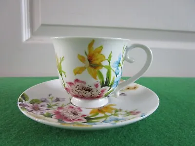 Katie & Alice Porcelain Cup & Saucer (floral English Garden) • £4.99