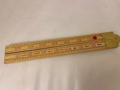 Vintage Rabone No 1380 Boxwood 3 Foot Folder Ruler. Made In England. • $75