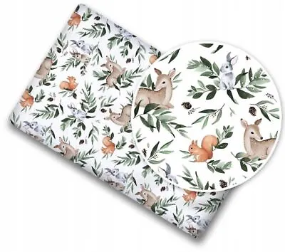 Fitted Sheet 100% Cotton For Baby Cot Bed 140x70cm Green Glade • £7.99