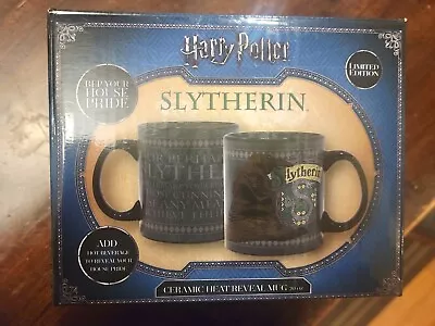 Harry Potter Slytherin Silver Buffalo HP127234 Ceramic Heat Reveal  Mug 20oz New • $10.99