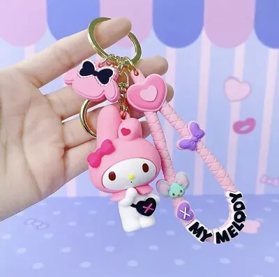 Sanrio Cute Keychain Kawaii Lovely Bag Pendant Anime Cartoon🩷My Melody🩷 • $11.99