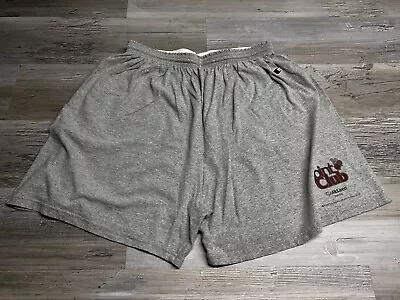 Vintage Champion Grey Workout Gym Jersey Knit Sweat Shorts XXL Joint Club • $19.88