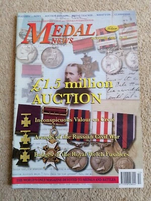 £3.50 • Buy Medal News October 2004 - Crete 1898- Badges Of Royal Welch Fusiliers