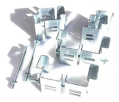 £16.96 • Buy Postfix Slotted Concrete Fence Post Brackets To Fit 4  X 4  Posts 4 SETS - Fix