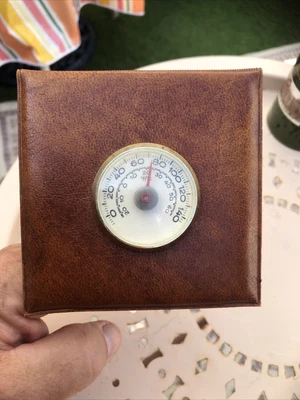 £9.95 • Buy Vintage 1960s Small Portable Dial Thermometer Vinyl Stand