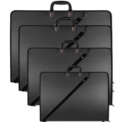 Design Portfolio Water Proof Black Case Art Work Painting Folder Bag A1 A2 A3 A4 • £17.85